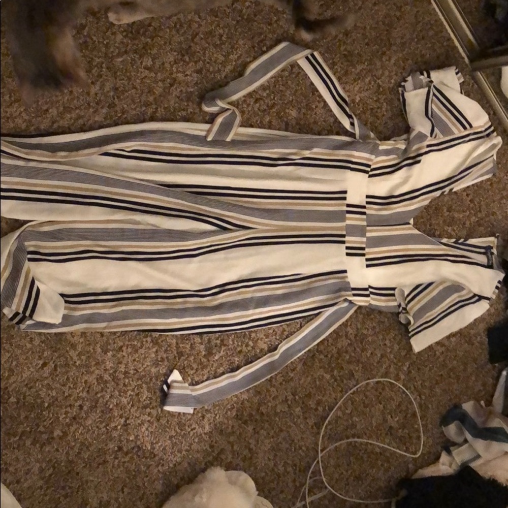Vertical stripped jumpsuit
